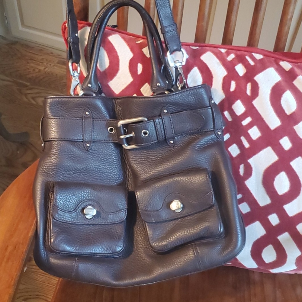 Cole Haan brown satchel purse